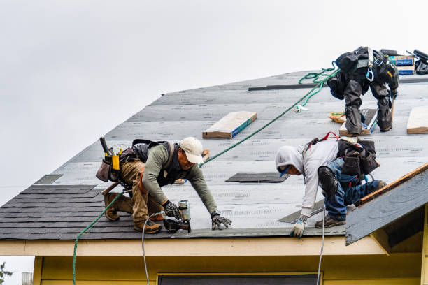 Professional Roof Replacement technician working in Dellroy, OH